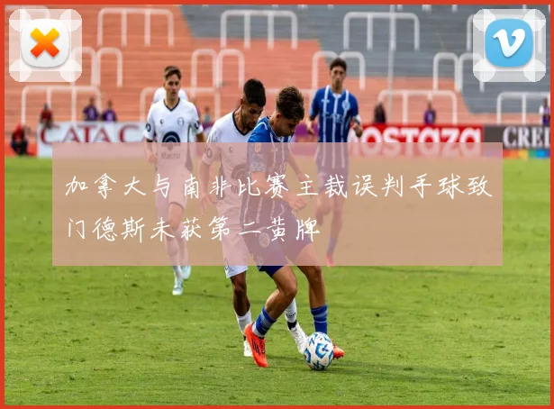 加拿大与南非比赛主裁误判手球致门德斯未获第二黄牌